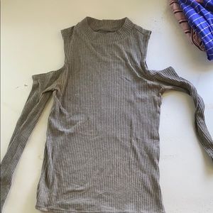 SO Long Sleeve Cold Shoulder Top